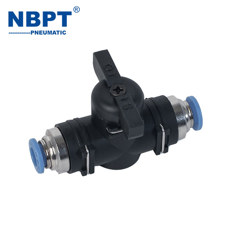 Pneumatic Fittings Quick Plug ຜ່ານບານວາວ