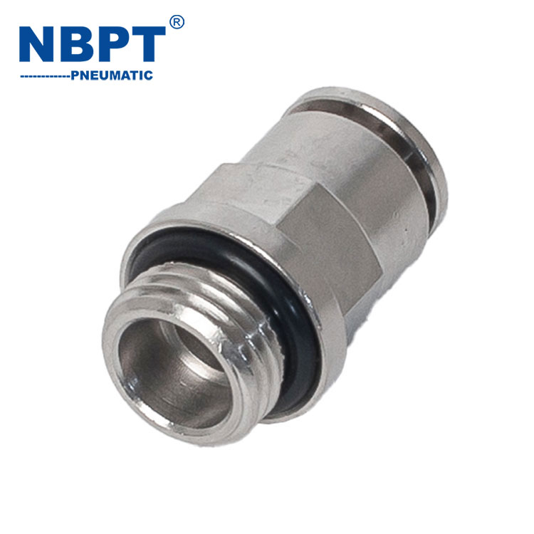 Pneumatic Fittings Straight Thread Brass Fitting Pneumatic